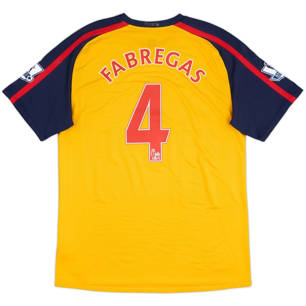 2008-09 Arsenal Away Shirt Fabregas #4 - 6/10 - (L)