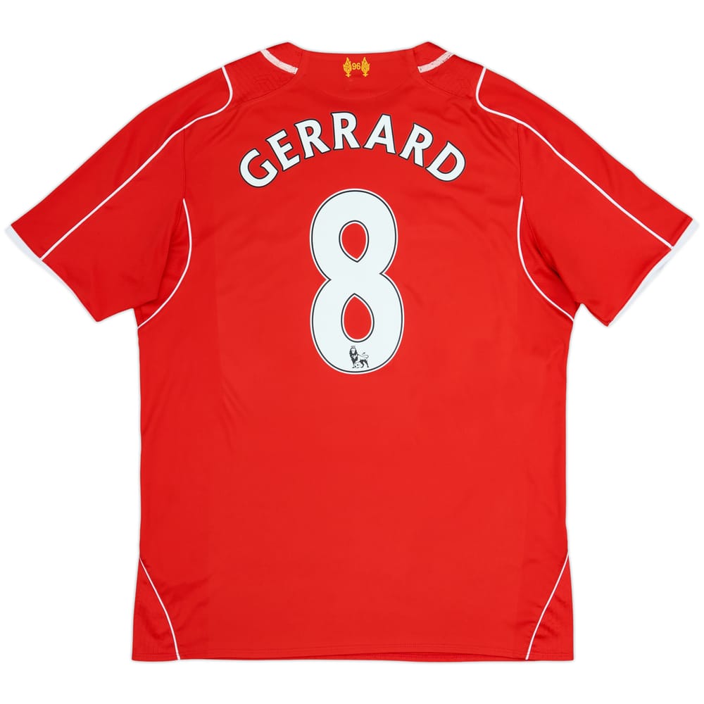 2014-15 Liverpool Home Shirt Gerrard #8 - 5/10 - (L)