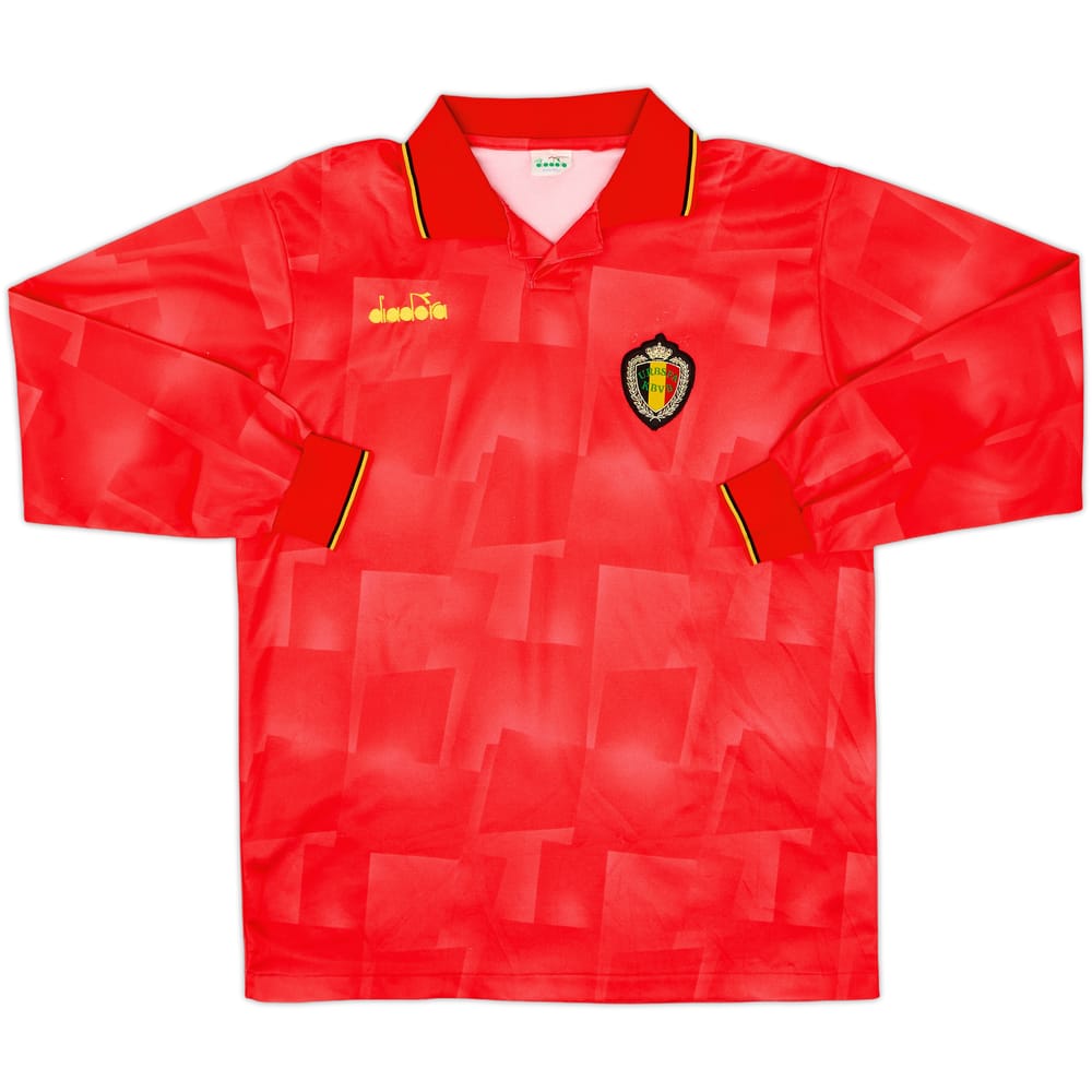 1992-94 Belgium Home L/S Shirt - 8/10 - (L)