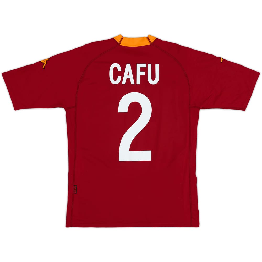 2002-03 Roma Home Shirt Cafu #2 - 6/10 - (L)
