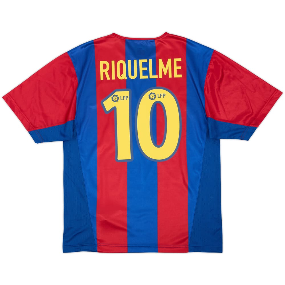 2002-03 Barcelona Basic Home Shirt Riquelme #10 - 9/10 - (M)