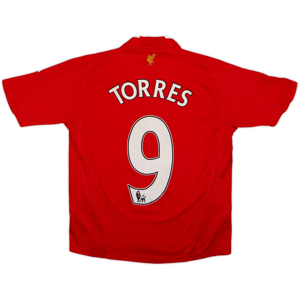 2008-10 Liverpool Home Shirt Torres #9 - 6/10 - (M.Boys)