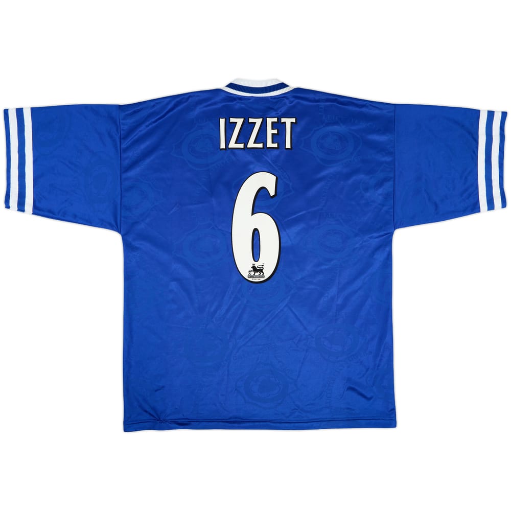 1996-98 Leicester Home Shirt Izzet #6 - 9/10 - (XL)