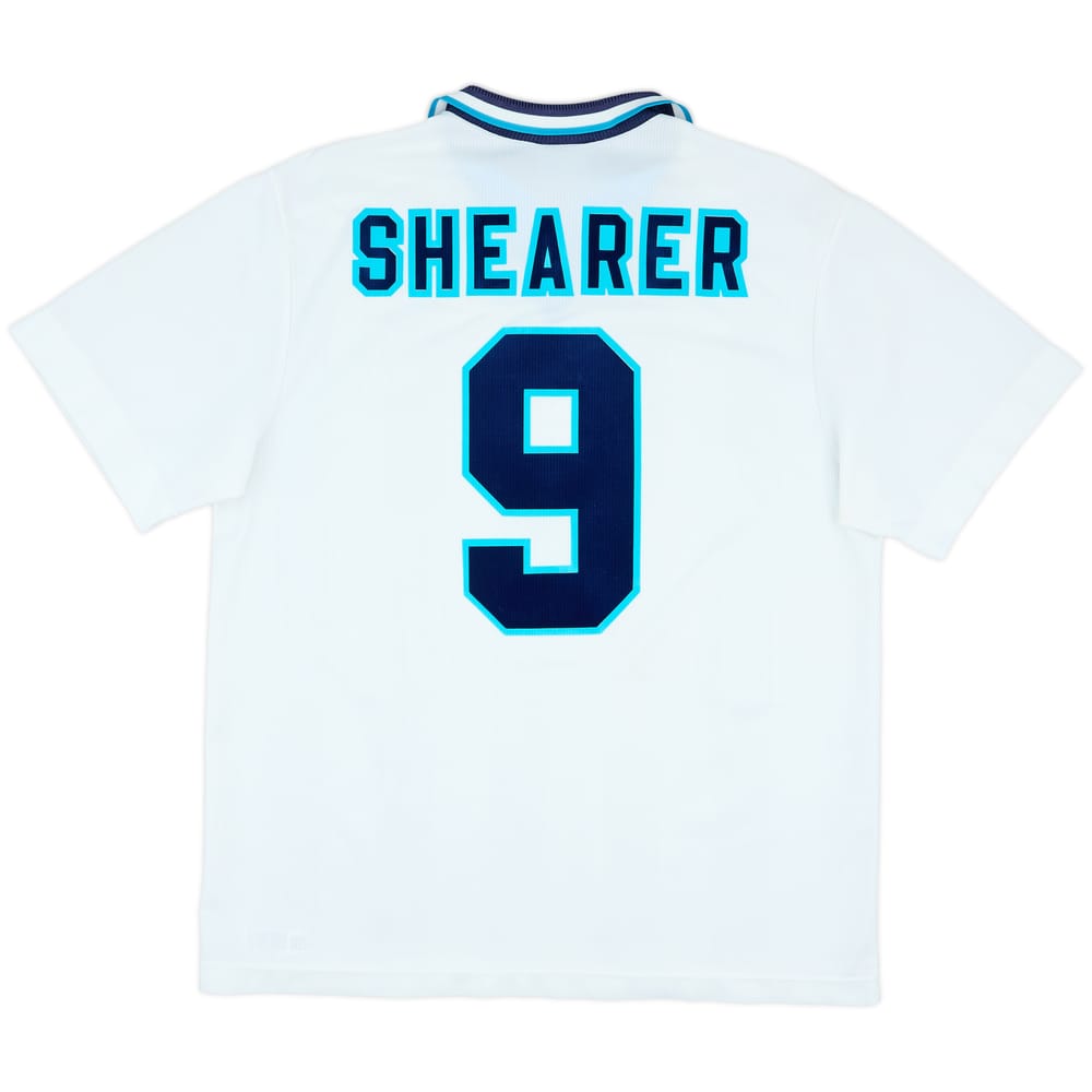 1995-97 England Home Shirt Shearer #9 - 8/10 - (XL)