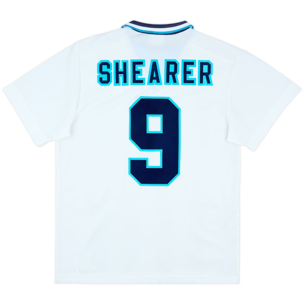 1995-97 England Home Shirt Shearer #9 - 8/10 - (L)