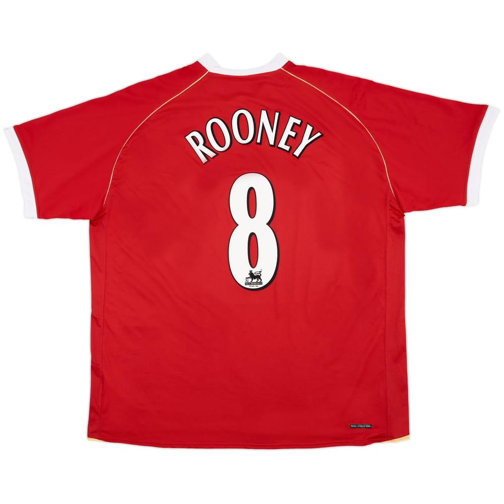 2006-07 Manchester United Home Shirt Rooney #8 - 8/10 - (3XL)