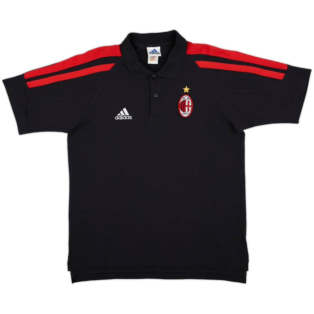 2001-02 AC Milan adidas Polo Shirt - 9/10 - (L/XL)