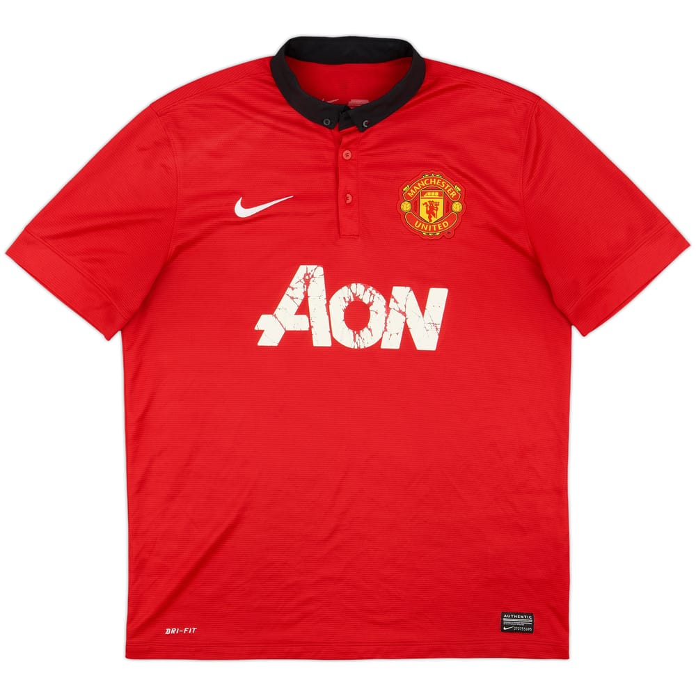 2013-14 Manchester United Home Shirt - 4/10 - (L)