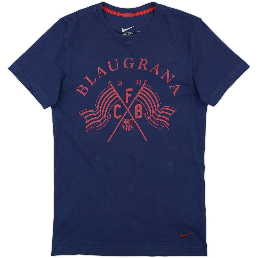 2012-13 Barcelona Nike Cotton Tee - 9/10 - (M)