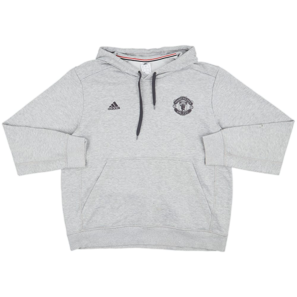 2015-16 Manchester United adidas Hooded Top - 8/10 - (XL)