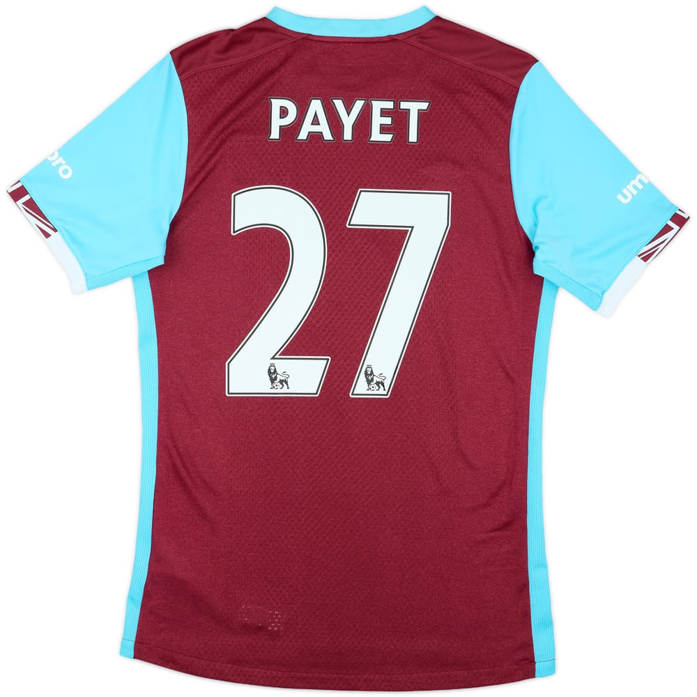 2016-17 West Ham Home Shirt Payet #27 - 8/10 - (M)