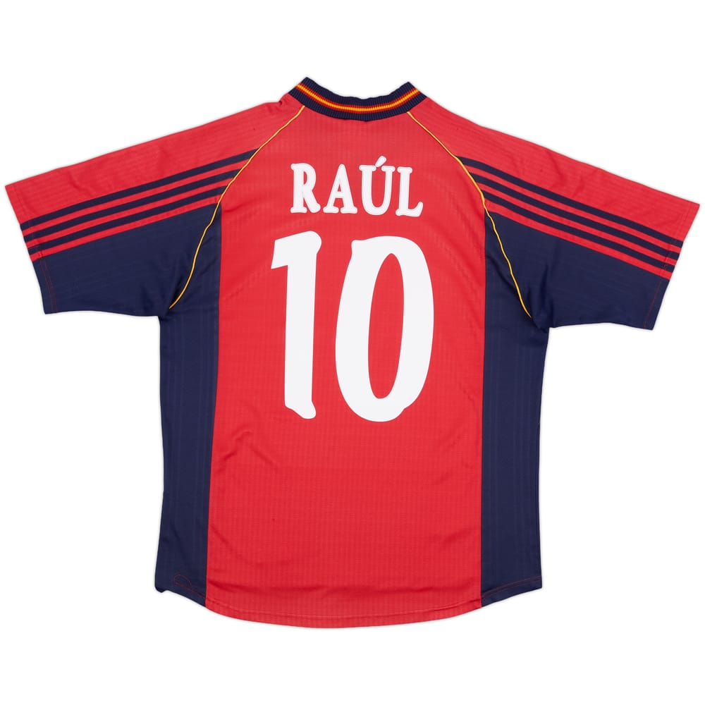1998-99 Spain Home Shirt Raul #10 - 7/10 - (XL)