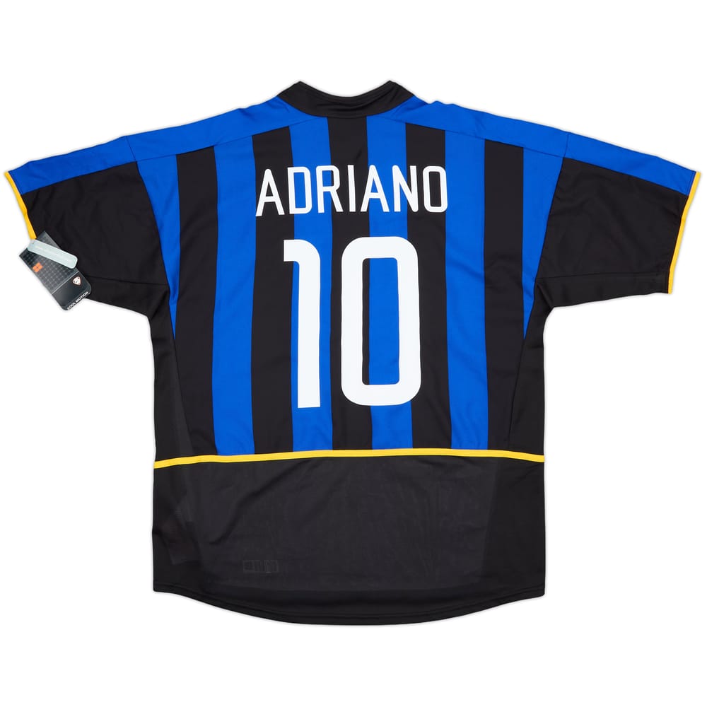 2002-03 Inter Milan Home Shirt Adriano #10 (XL)
