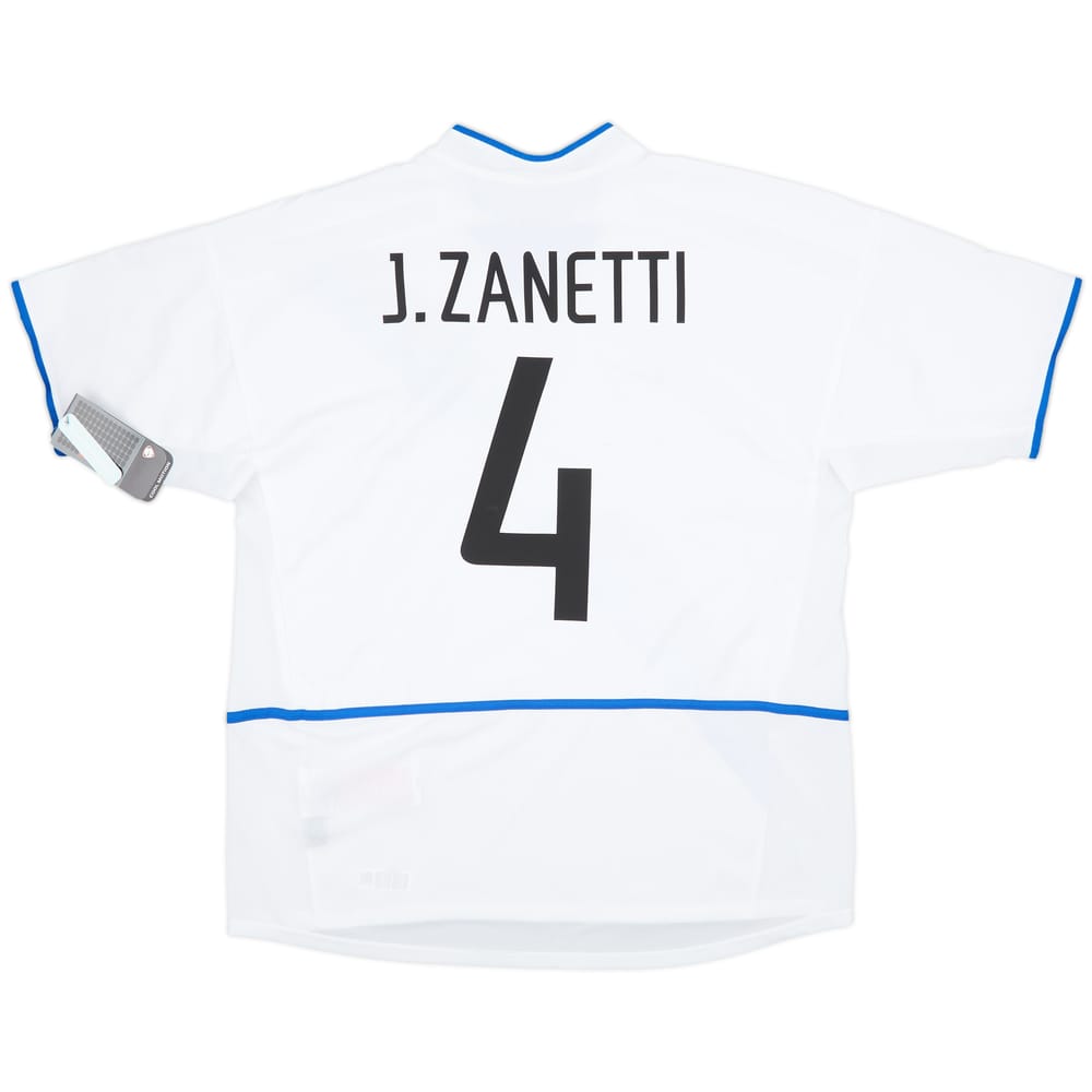 2002-03 Inter Milan Away Shirt Zanetti #4 (XL)