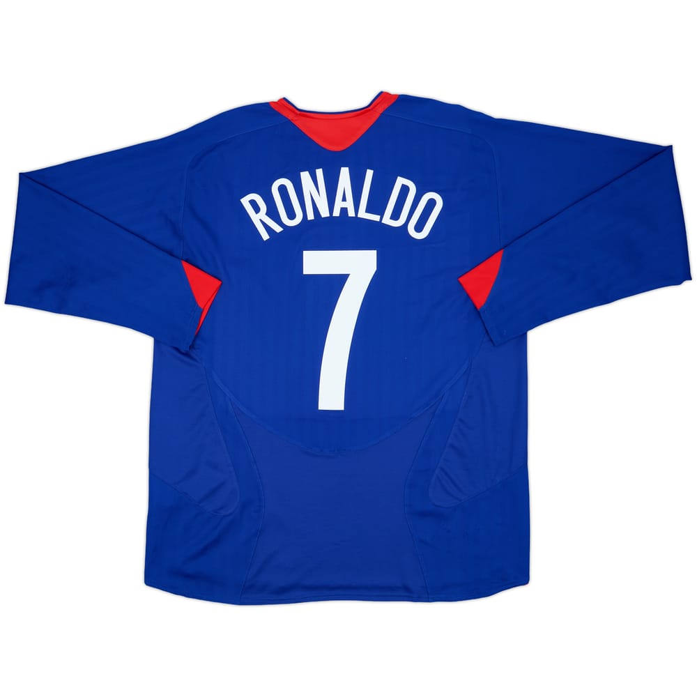 2005-06 Manchester United Away L/S Shirt Ronaldo #7 - 10/10 - (XL)