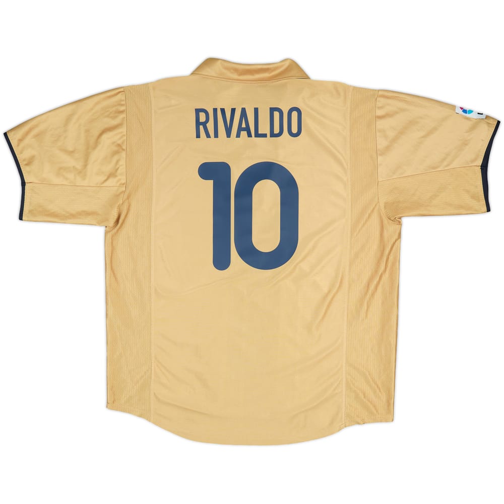 2001-03 Barcelona Away Shirt Rivaldo #10 - 8/10 - (XXL)