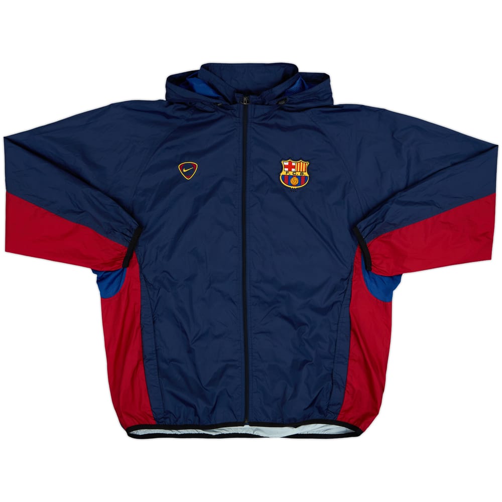 2000-01 Barcelona Nike Hooded Rain Jacket - 8/10 - (XL)