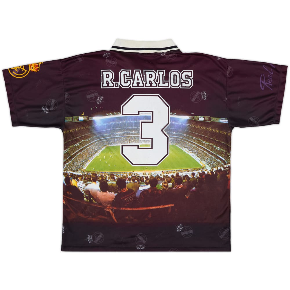 1997-98 Real Madrid Taquy Fan Shirt R.Carlos #3 - 7/10 - (L)