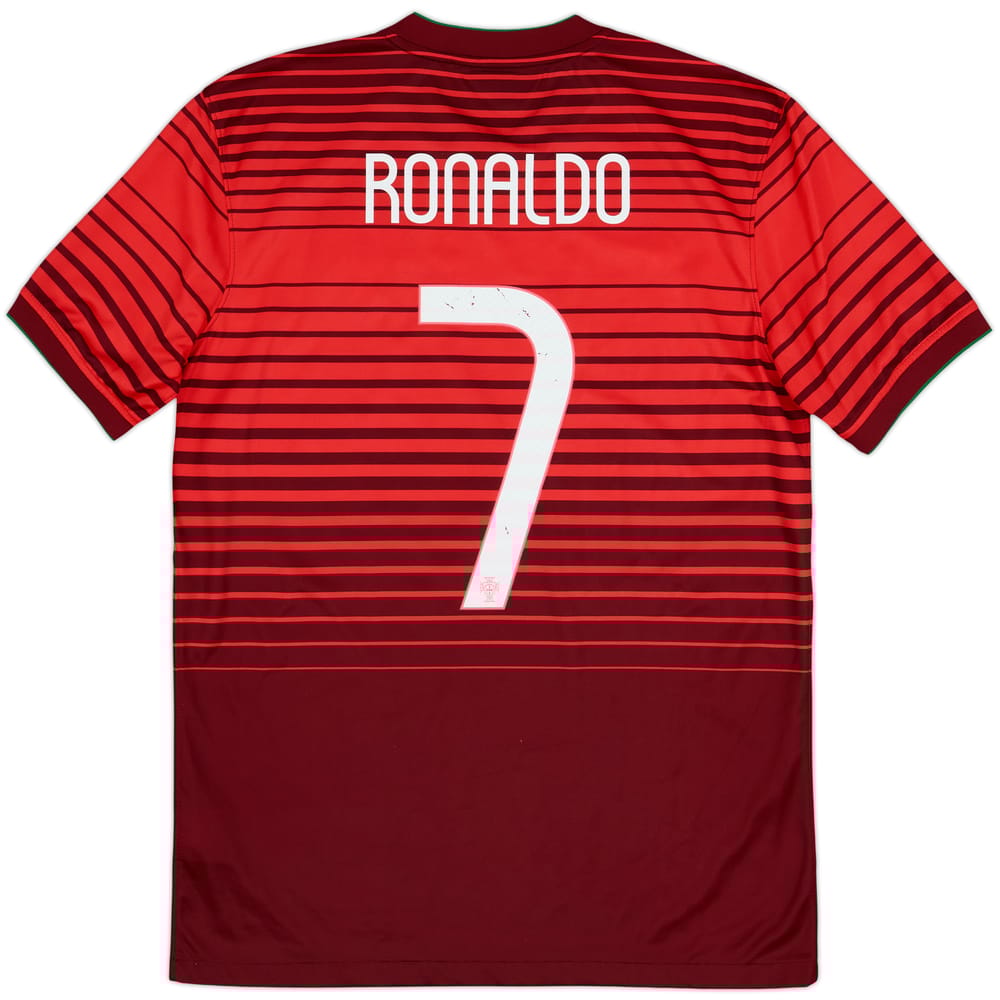 Camiseta de local de Portugal 2014-15 Ronaldo #7 - 6/10 - (M)