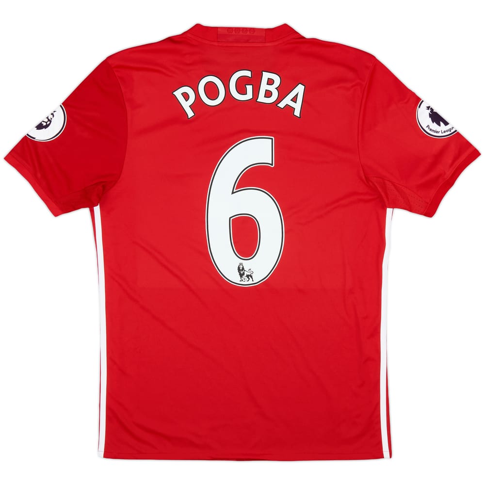 2016-17 Manchester United Home Shirt Pogba #6 - 8/10 - (M)