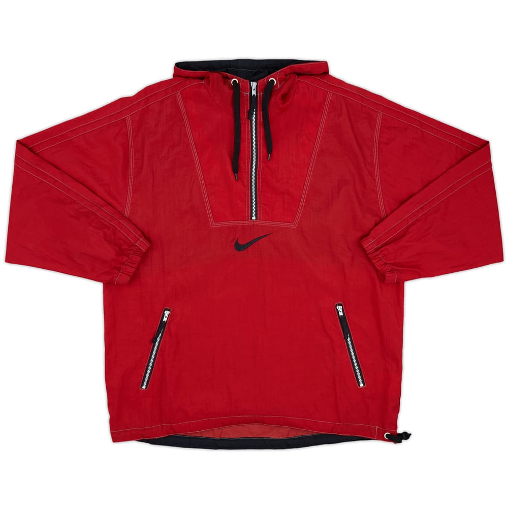 1996-97 South Korea Nike 1/2 Zip Hooded Drill Top - 9/10 - (S)