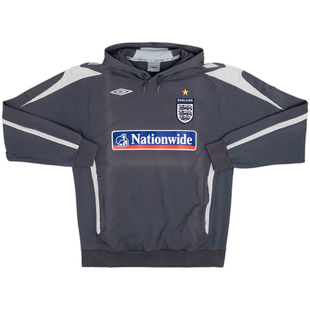 2007-09 England Umbro Hooded Sweat Top - 6/10 - (L)
