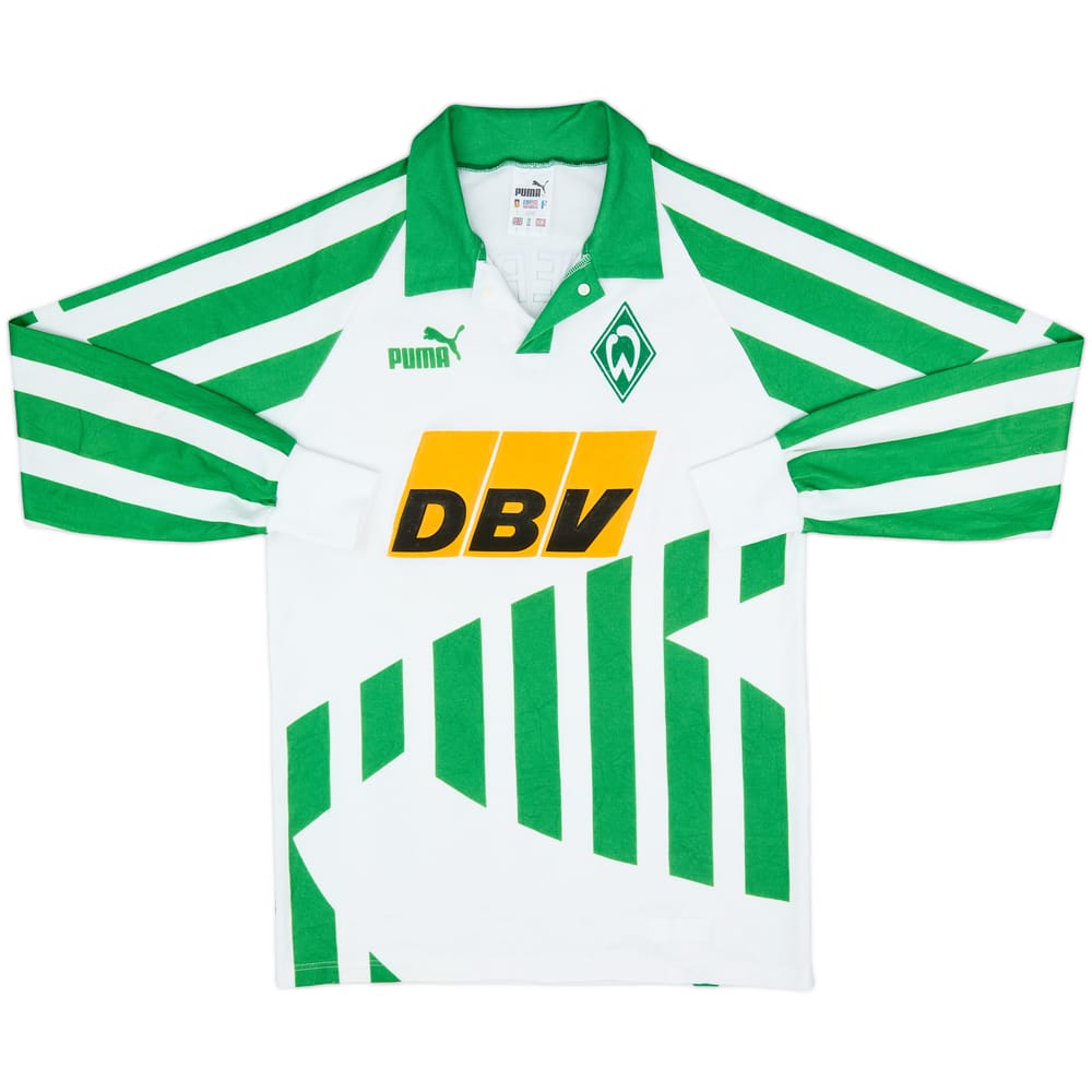 1994-95 Werder Bremen Home L/S Shirt - 8/10 - (S)