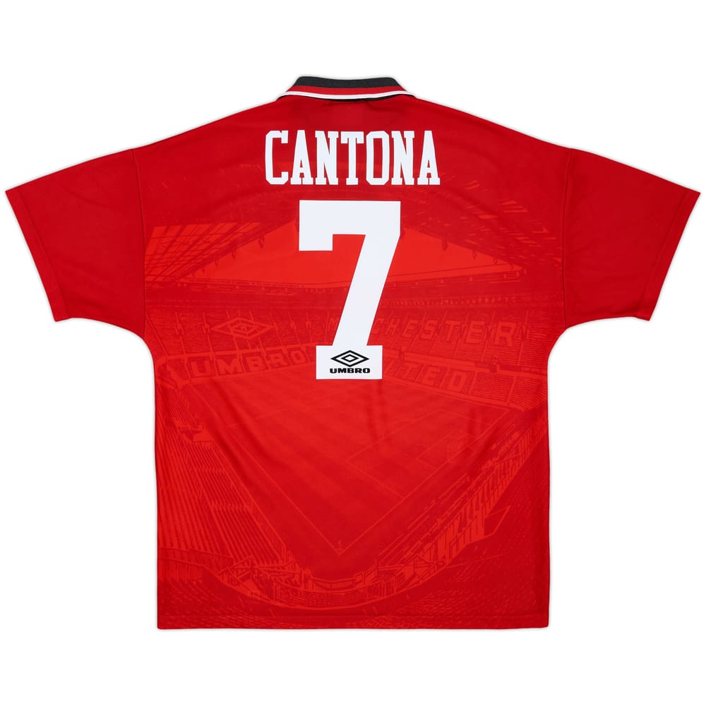 1994-96 Manchester United Home Shirt Cantona #7 - 9/10 - (L)
