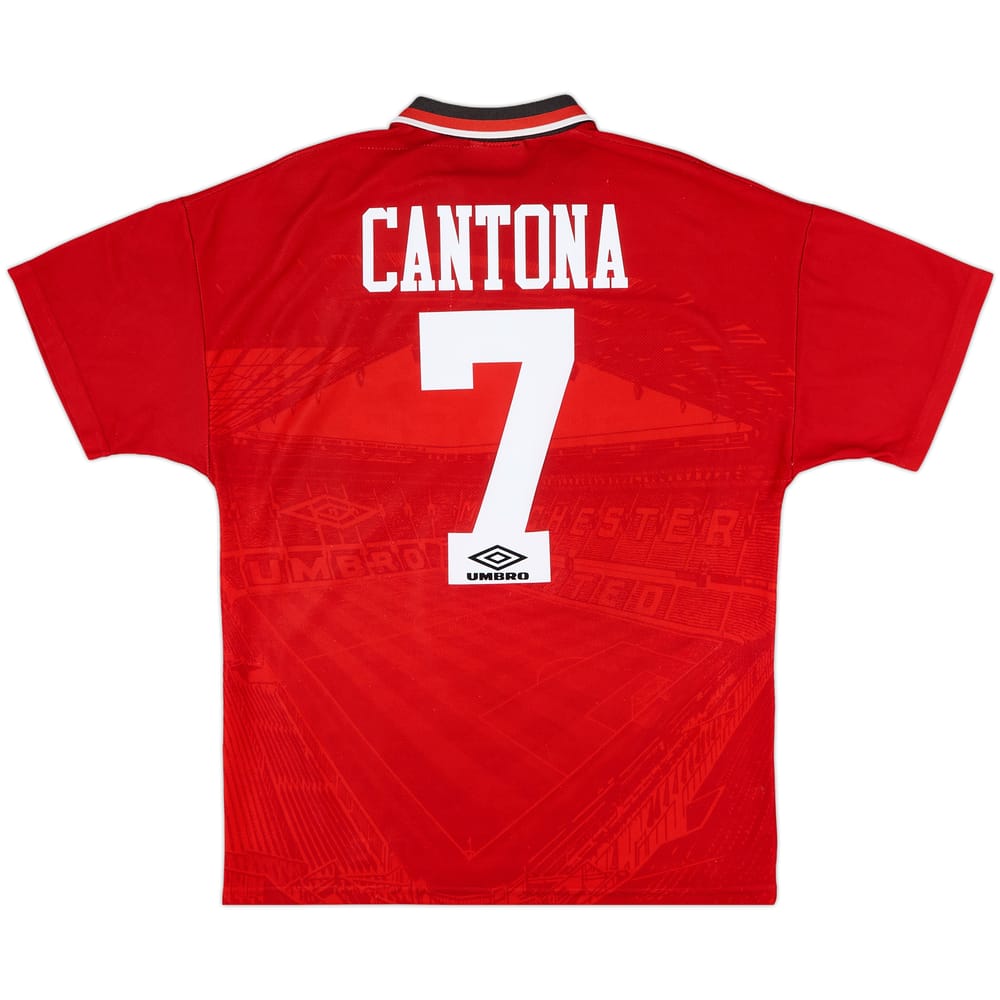 1994-96 Manchester United Home Shirt Cantona #7 - 9/10 - (M)