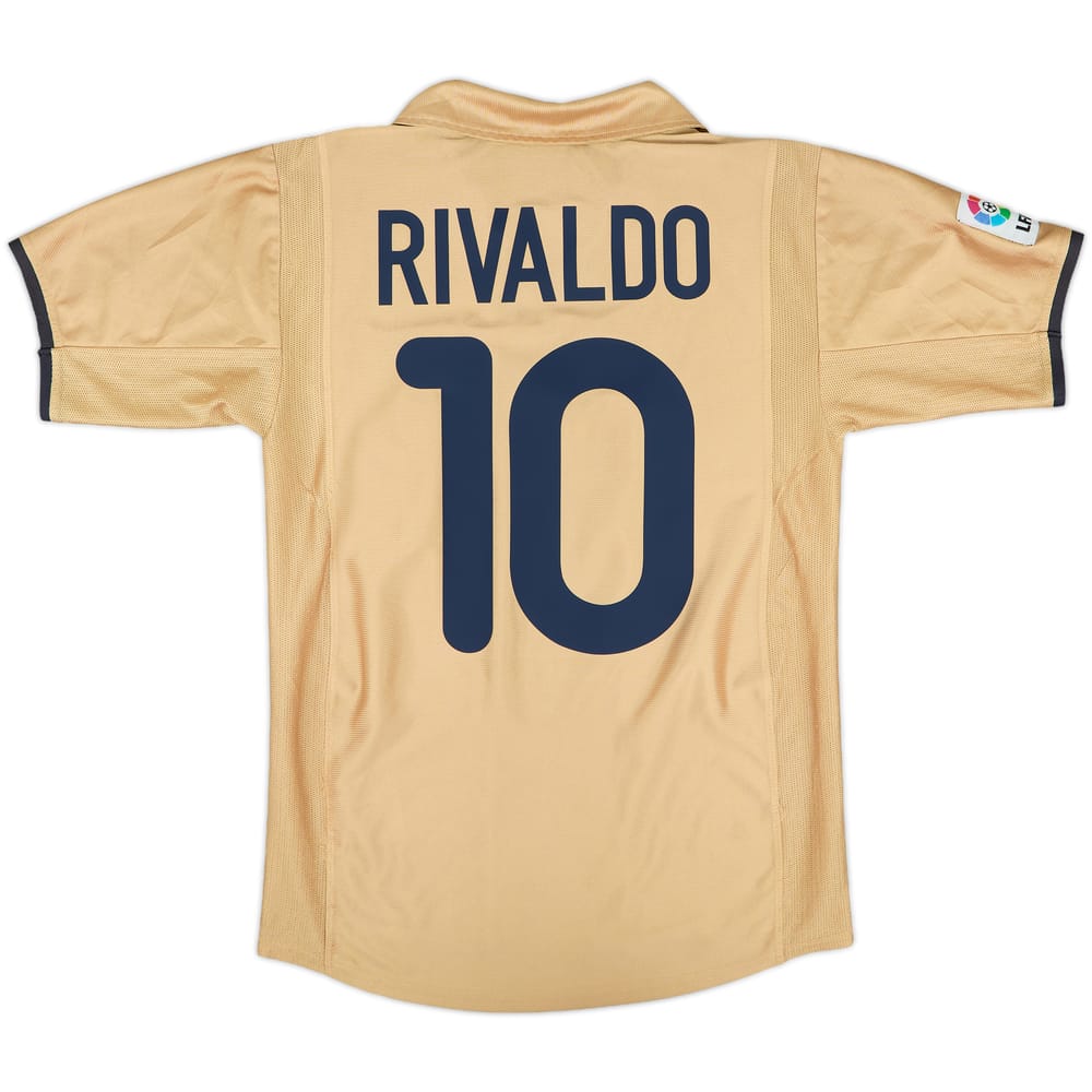 2001-03 Barcelona Away Shirt Rivaldo #10 - 9/10 - (S)