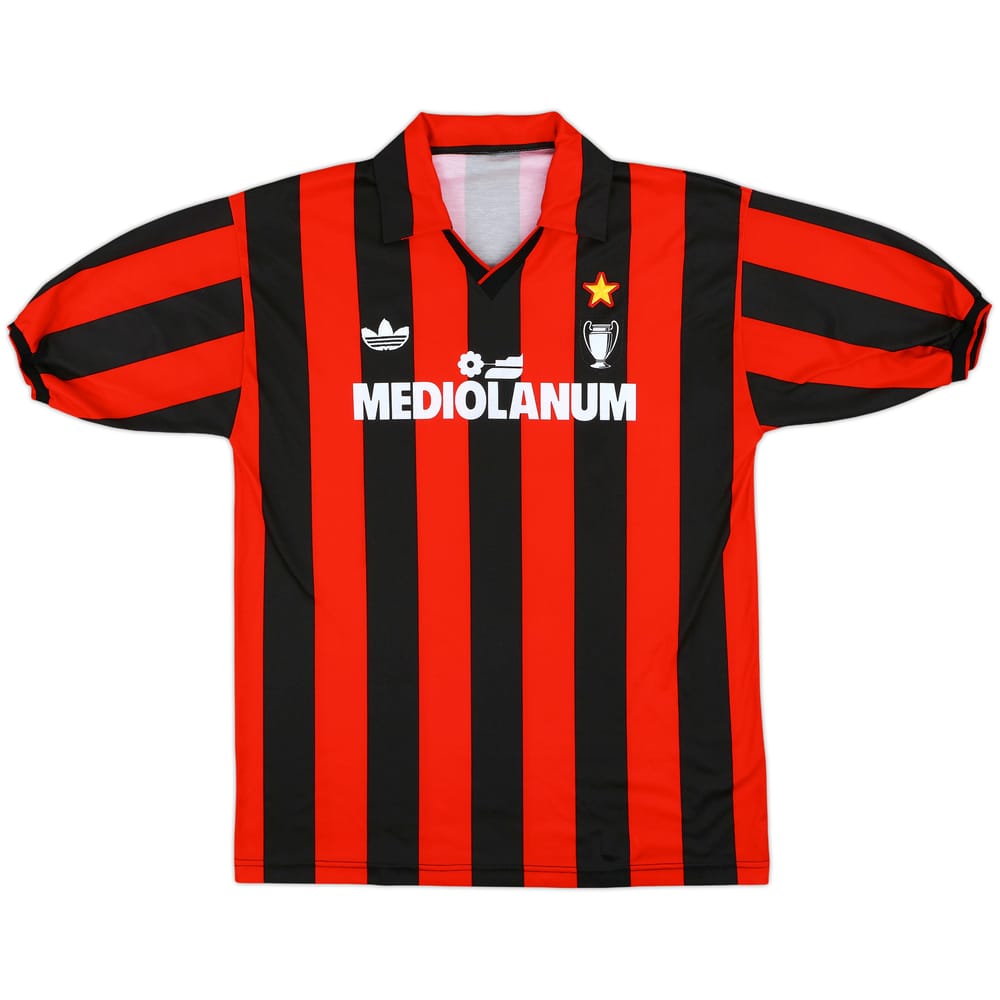1990-91 AC Milan Home Shirt - 8/10 - (L)