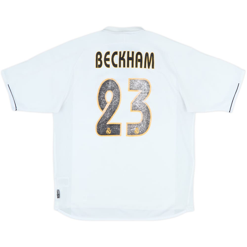 2003-04 Real Madrid Home Shirt Beckham #23 - 5/10 - (M)