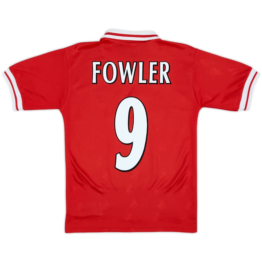 1996-98 Liverpool Home Shirt Fowler #9 - 9/10 - (Y)