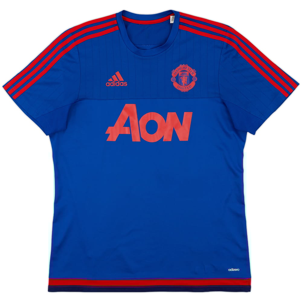 2015-16 Manchester United adizero Training Shirt - 8/10 - (L)