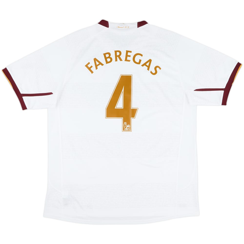 2007-08 Arsenal Away Shirt Fabregas #4 - 5/10 - (L)