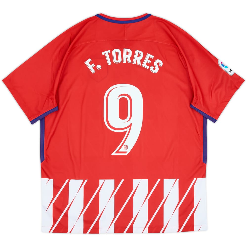 2017-18 Atletico Madrid Home Shirt F.Torres #9 - 10/10 - (XL)