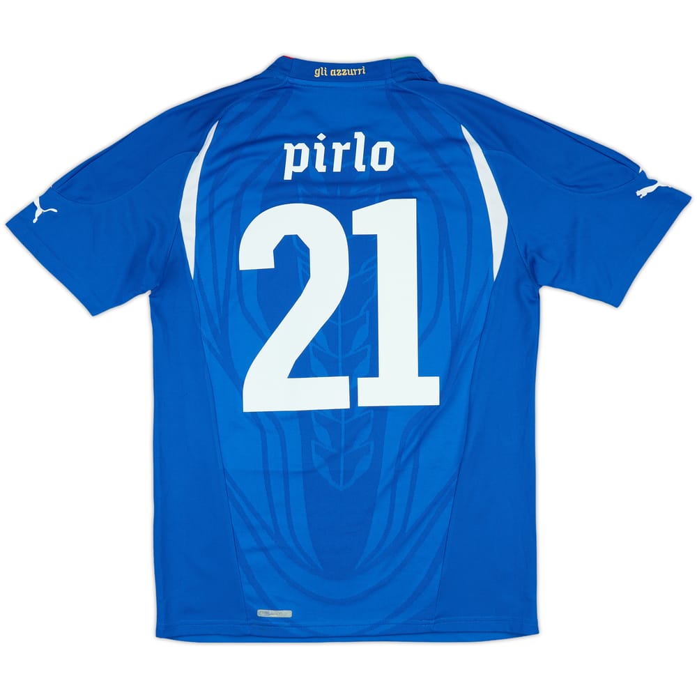 2010-12 Italy Home Shirt Pirlo #21 - 9/10 - (M)