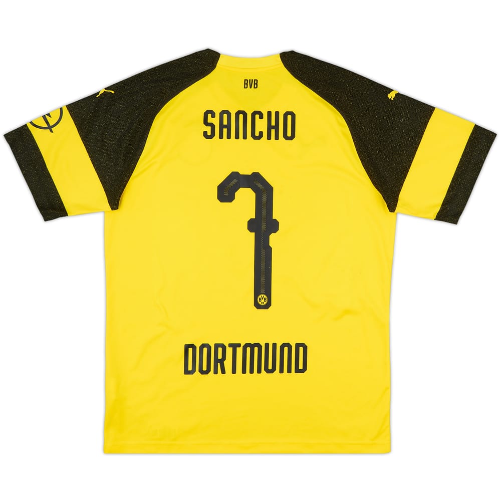 2018-19 Borussia Dortmund Home Shirt Sancho #7 - 7/10 - (L)