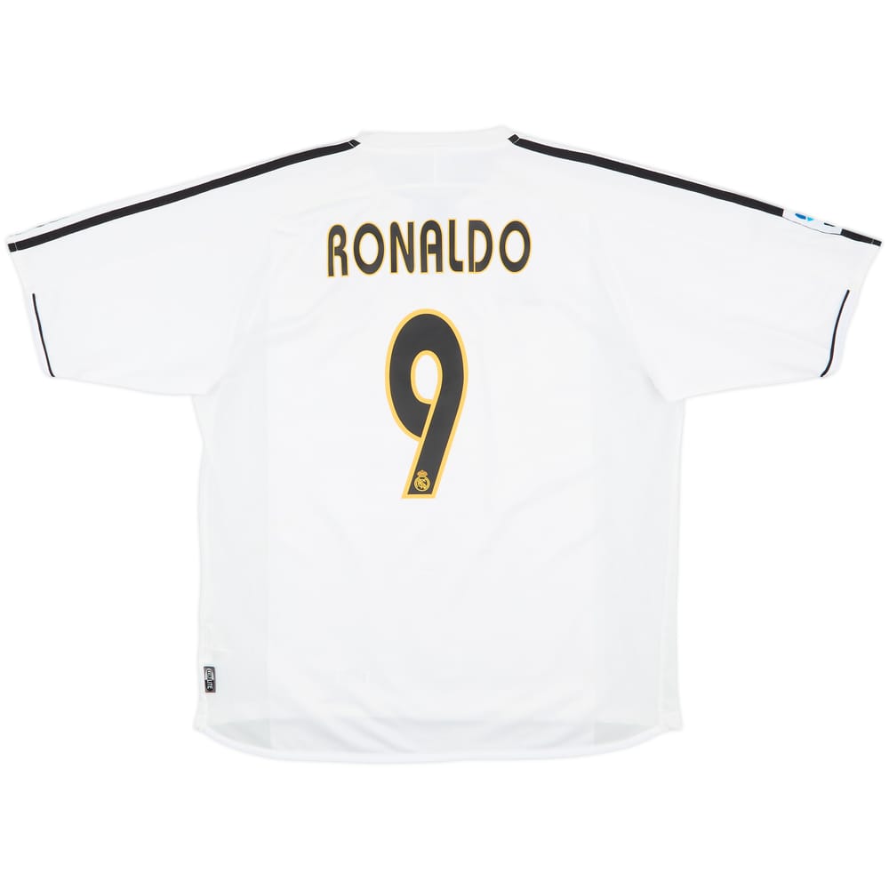 2003-04 Real Madrid Home Shirt Ronaldo #9 - 7/10 - (L)