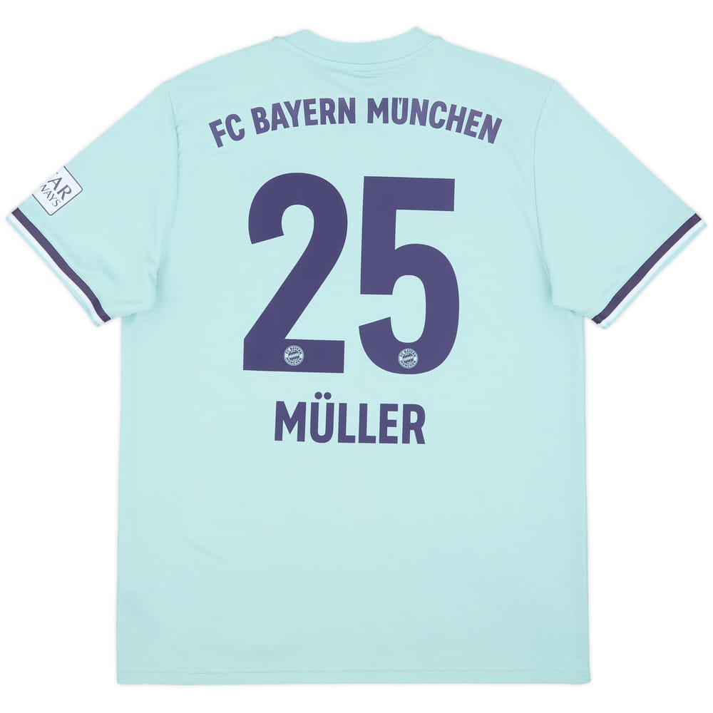 2018-19 Bayern Munich Away Shirt Muller #25 - 10/10 - (L)