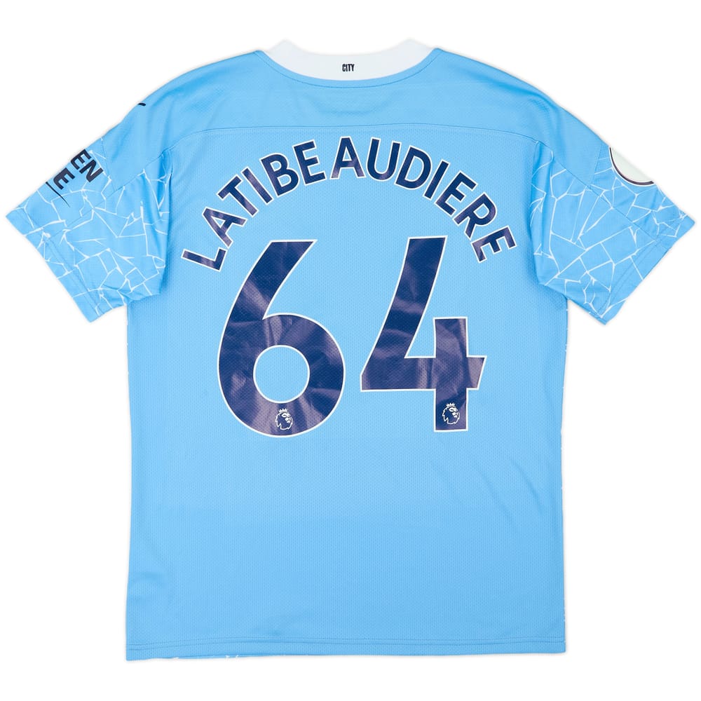 2020-21 Manchester City Home Shirt Latibeaudiere #64 (M)