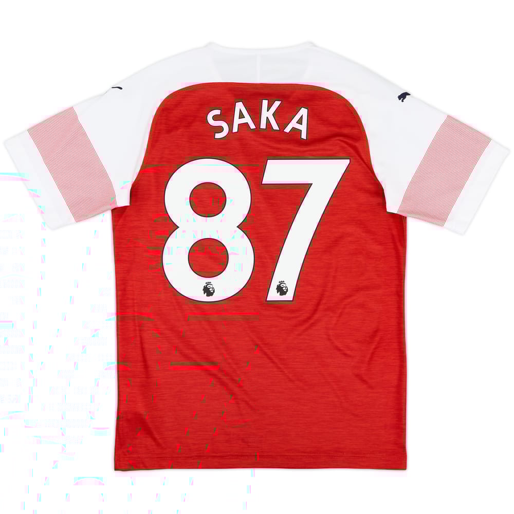 2018-19 Arsenal Home Shirt Saka #87 - 10/10 - (S)