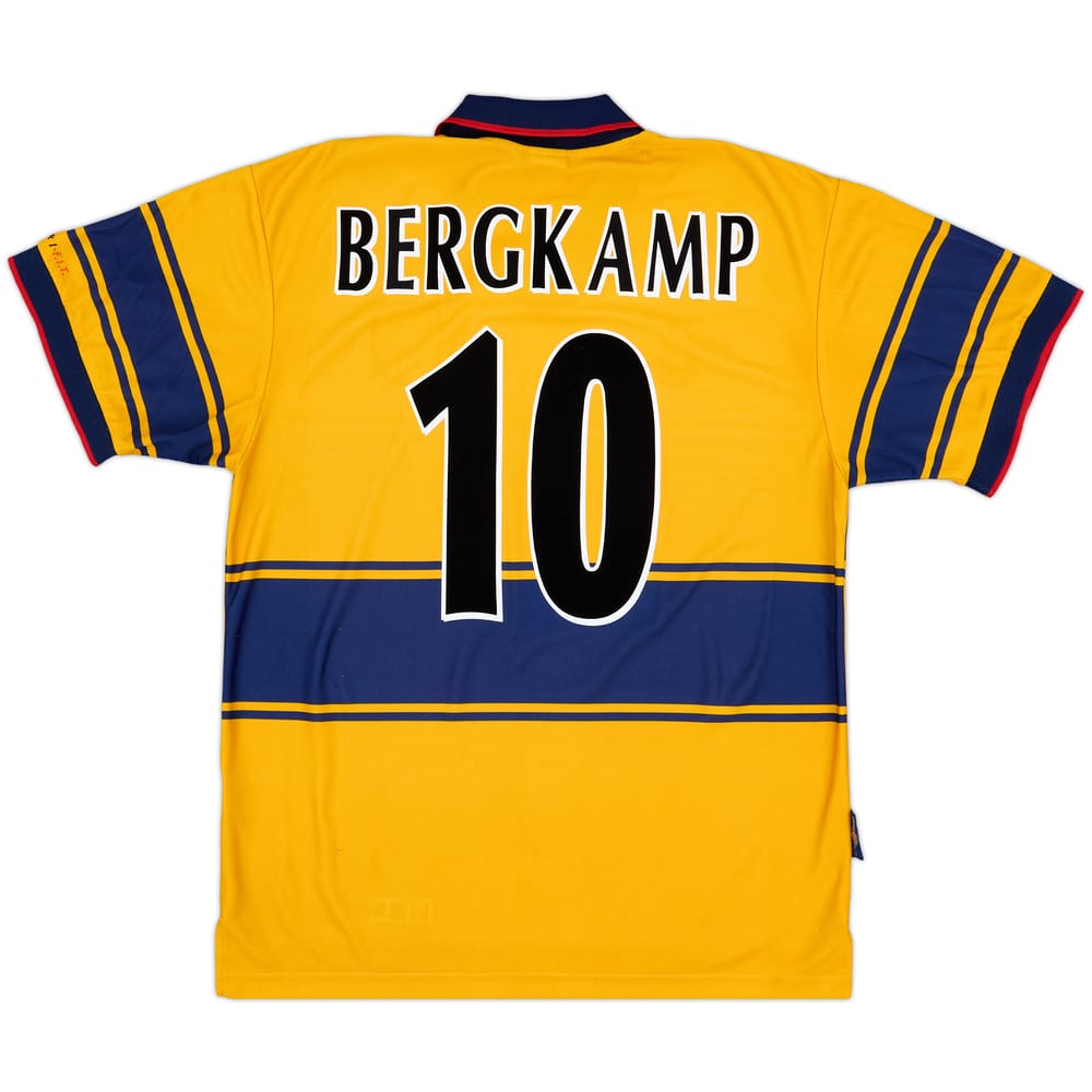 1997-99 Arsenal Away Shirt Bergkamp #10 - 8/10 - (L)