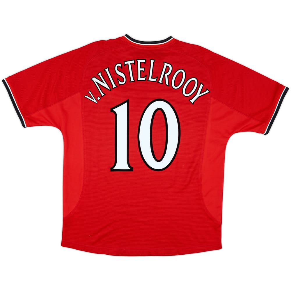 2000-02 Manchester United Home Shirt V.Nistelrooy #10 - 8/10 - (L)