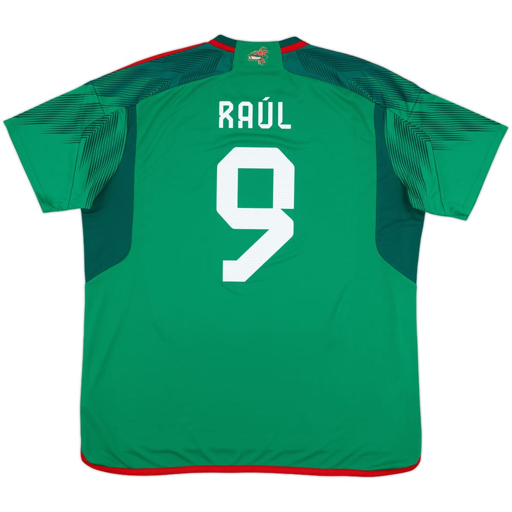 2022 Mexico Home Shirt Raul #9 - 9/10 - (XXL)