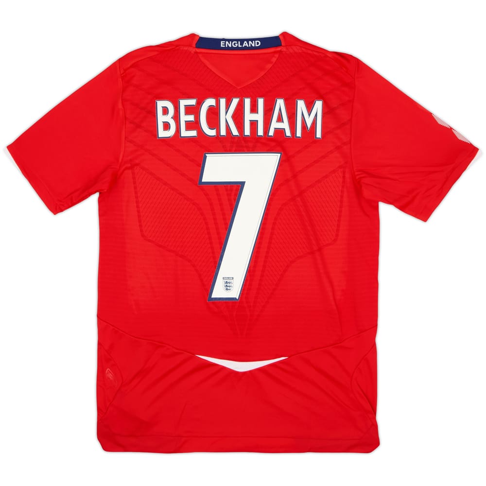 2008-10 England Away Shirt Beckham #7 (S)