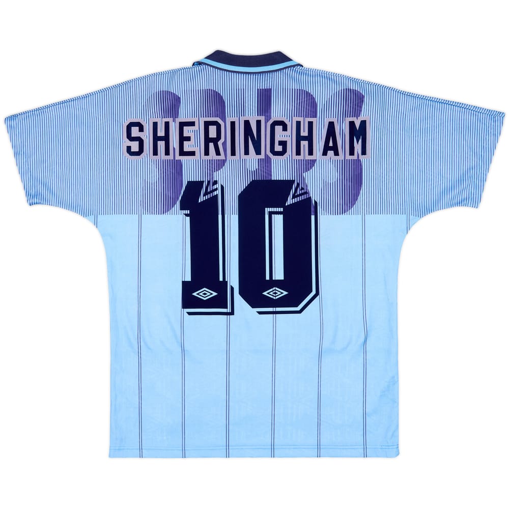 1991-94 Tottenham Third Shirt Sheringham #10 - 8/10 - (L)