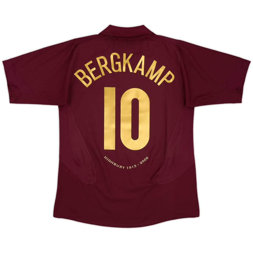 2005-06 Arsenal Home Shirt Bergkamp #10 - 8/10 - (L)