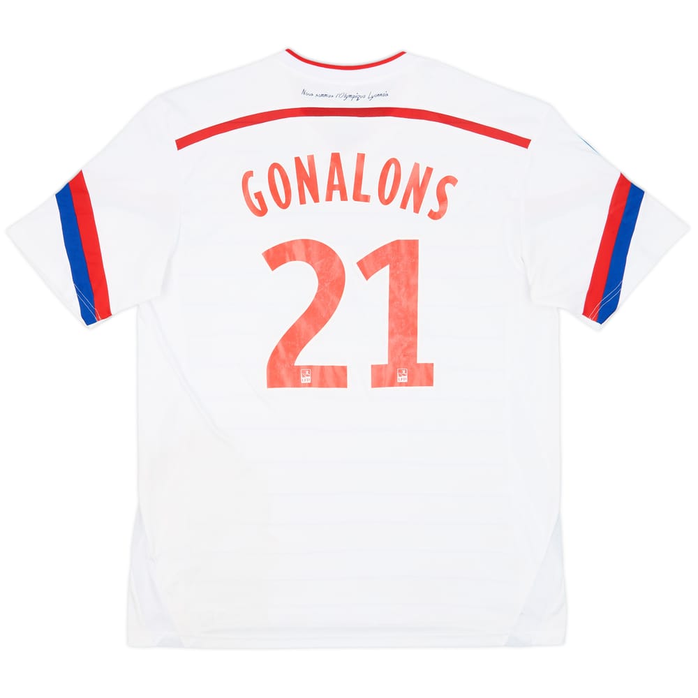 2014-15 Lyon Home Shirt Gonalons #21 - 5/10 - (XL)
