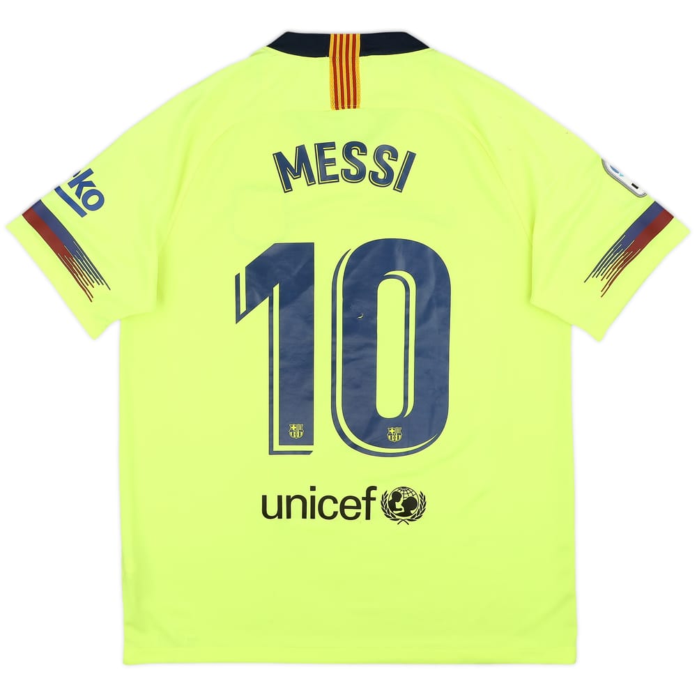 2018-19 Barcelona Away Shirt Messi #10 - 7/10 - (L)